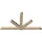Ekena Millwork Kennewick Rough Sawn Timber Gable Bracket, Douglas Fir, 96"W x 52"H x 4"D x 6"F, 13/12 Pitch GBW096X52X0406KEN00RDF - alternate 5